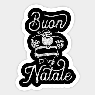 Buon Natale: Color Faded Italian Christmas product Sticker